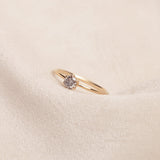 Solitary Diamond Ring - 0.35ct Salt & Pepper Diamond
