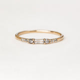 Halo Diamond Ring - 0,19ct Salt & Pepper Diamonds