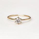 Solitary Diamond Ring - 0.35ct Salt & Pepper Diamond