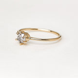 Solitary Diamond Ring - 0.35ct Salt & Pepper Diamond