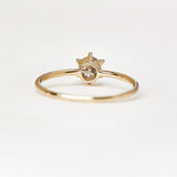 Solitary Diamond Ring - 0.35ct Salt & Pepper Diamond