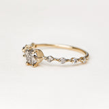 Aurora Diamond Ring - 0.51ct Salt & Pepper Diamonds