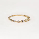Floating Diamonds Ring - 0.18ct Salt & Pepper Diamonds