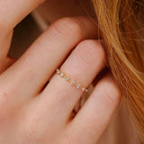 Floating Diamonds Ring - 0.18ct Salt & Pepper Diamonds