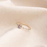 Aurora Diamond Ring - 0.51ct Salt & Pepper Diamonds