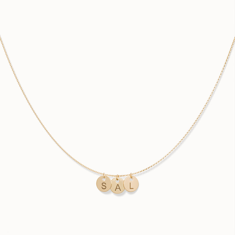 Create Your Own - 3 Initials Necklace
