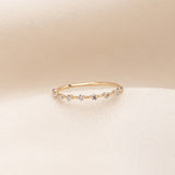 Floating Diamonds Ring - 0.18ct Salt & Pepper Diamonds