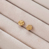 Hammered Coin Mini Studs