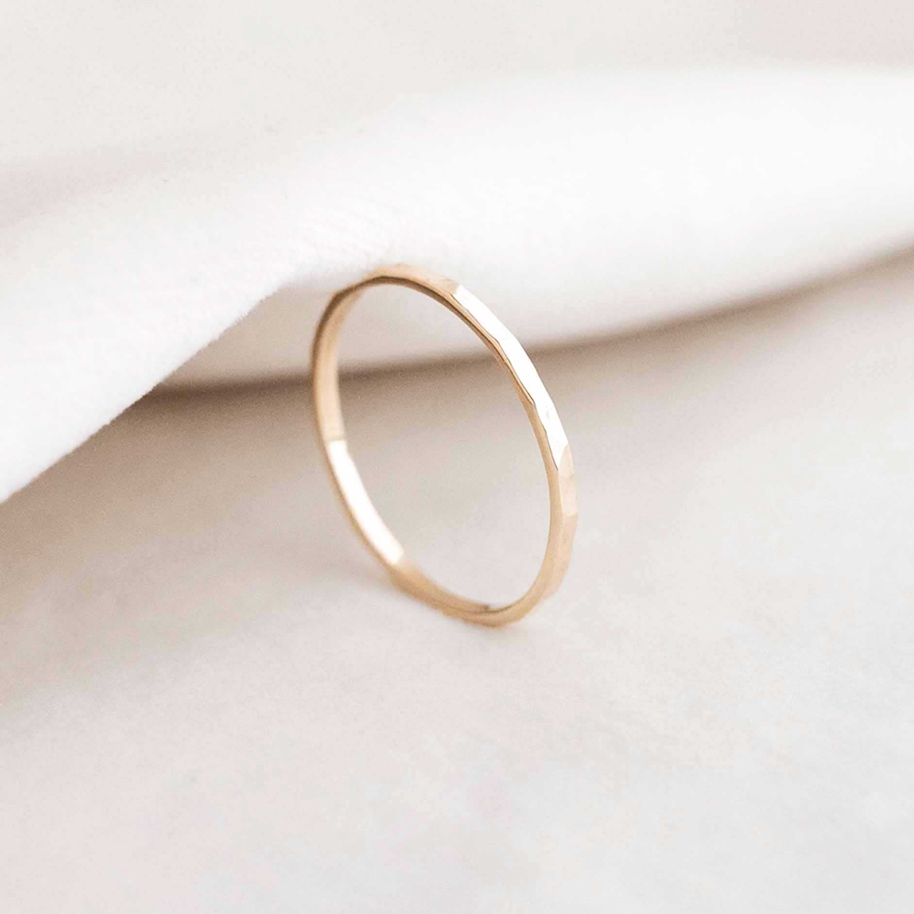 Hammered Wedding Band