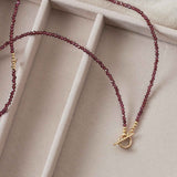 Talisman Necklace - Red Garnet