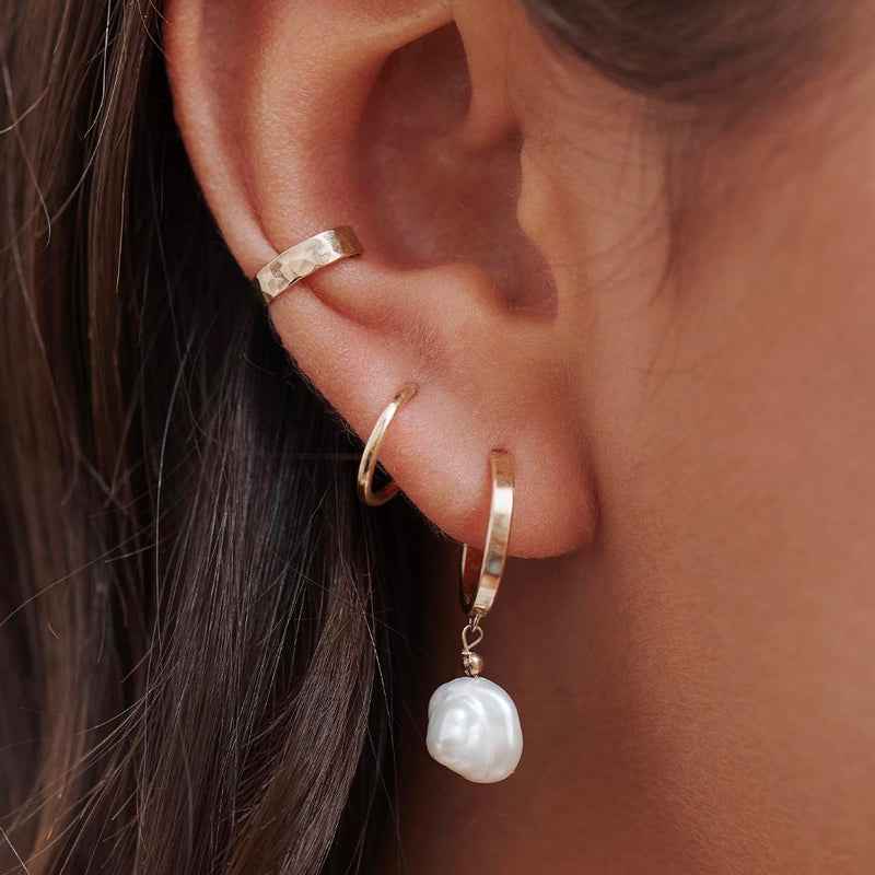 Bold Hammered Ear Cuff