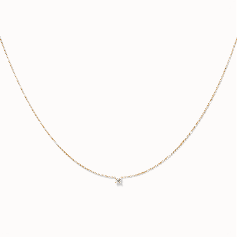 Twinkle Diamond Necklace - 0,1ct Salt & Pepper Diamond