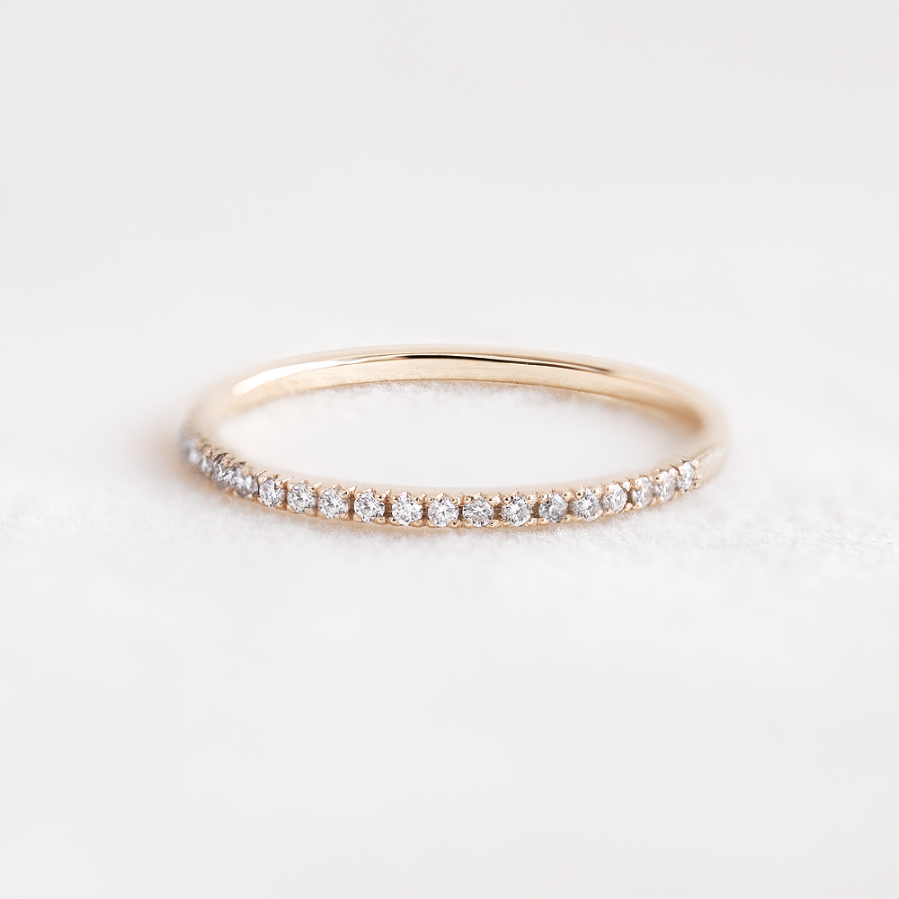 Eternity Wedding Band - 0,2ct Salt & Pepper Diamonds