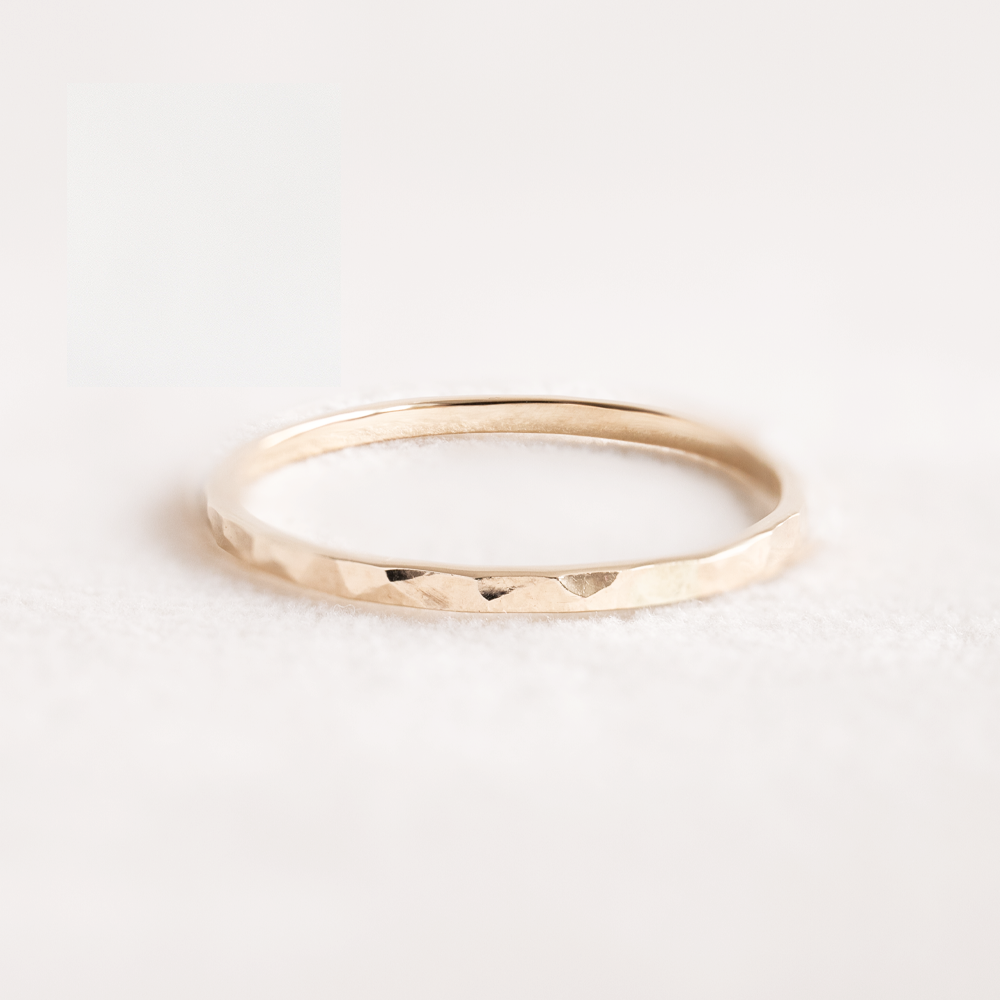 Hammered Wedding Band